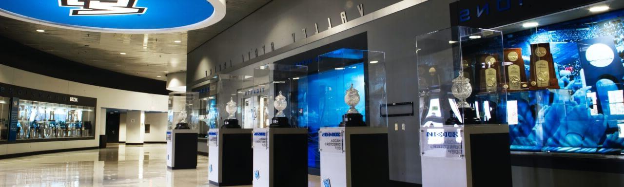 GVSU Athletics Trophy Lobby